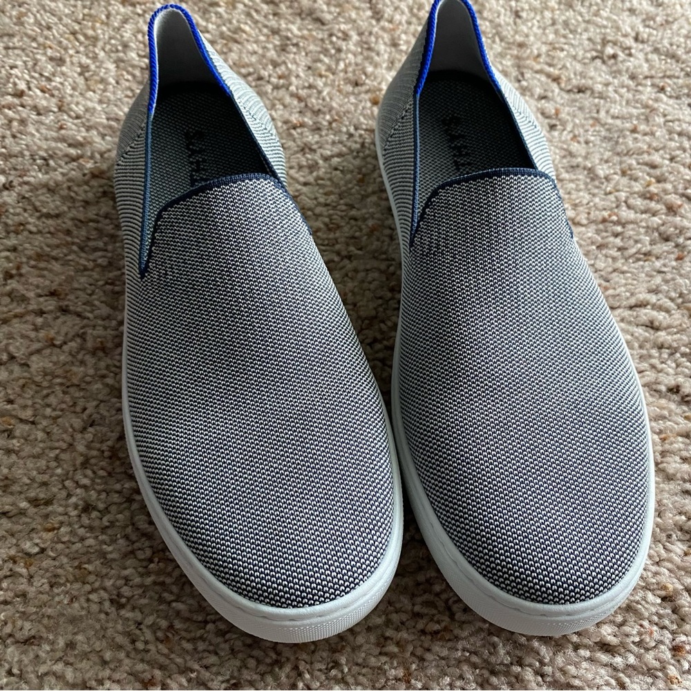 Rothy's Gray and Blue Women's Sneakers